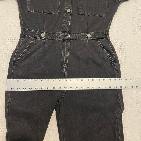 Savannah Miller Next denim studded utility jumpsuit coverall 10 medium P 7060 - Picture 7 of 15
